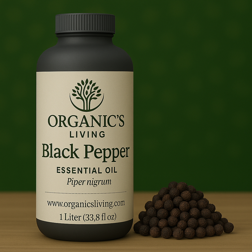 Black Pepper Oil for Massage and Pain Relief – Natural & Steam Distilled