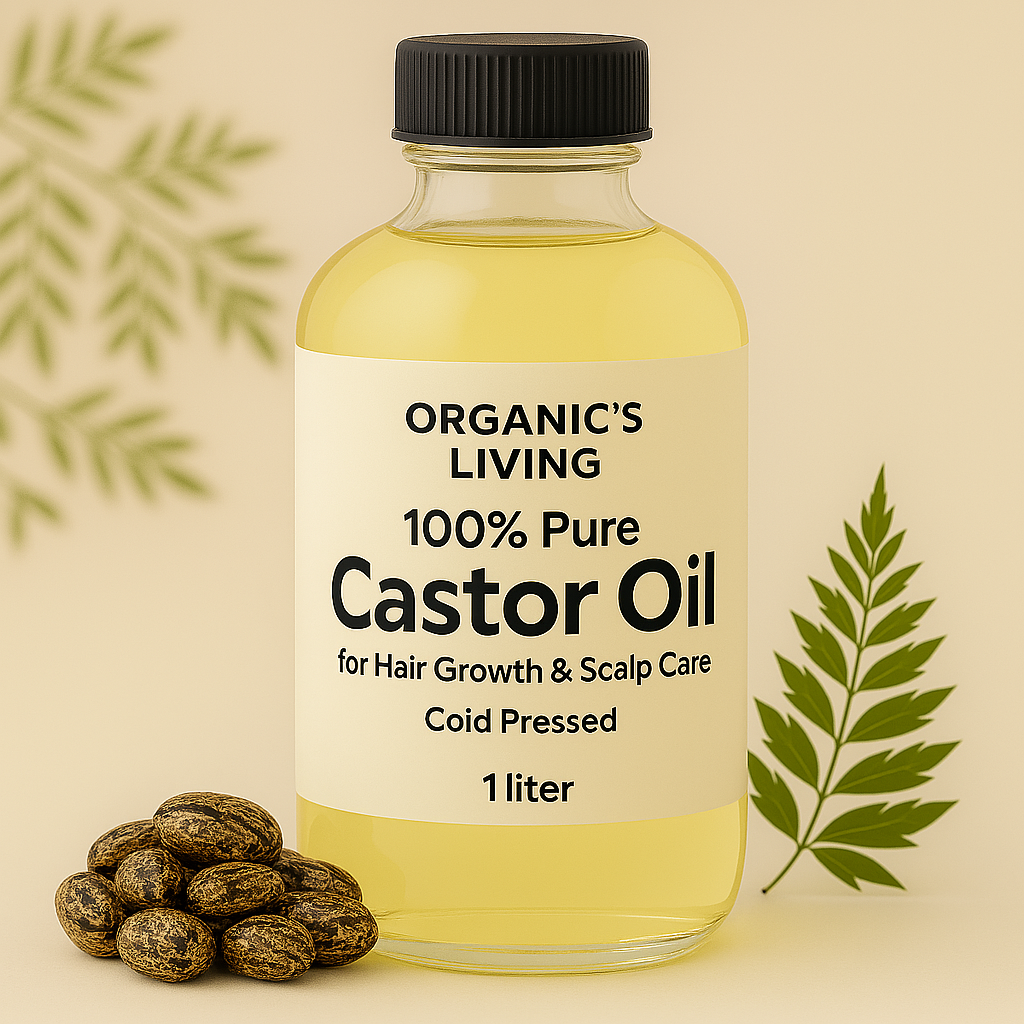 Natural Cold Pressed Castor Oil – Safe for Hair and Skin Care