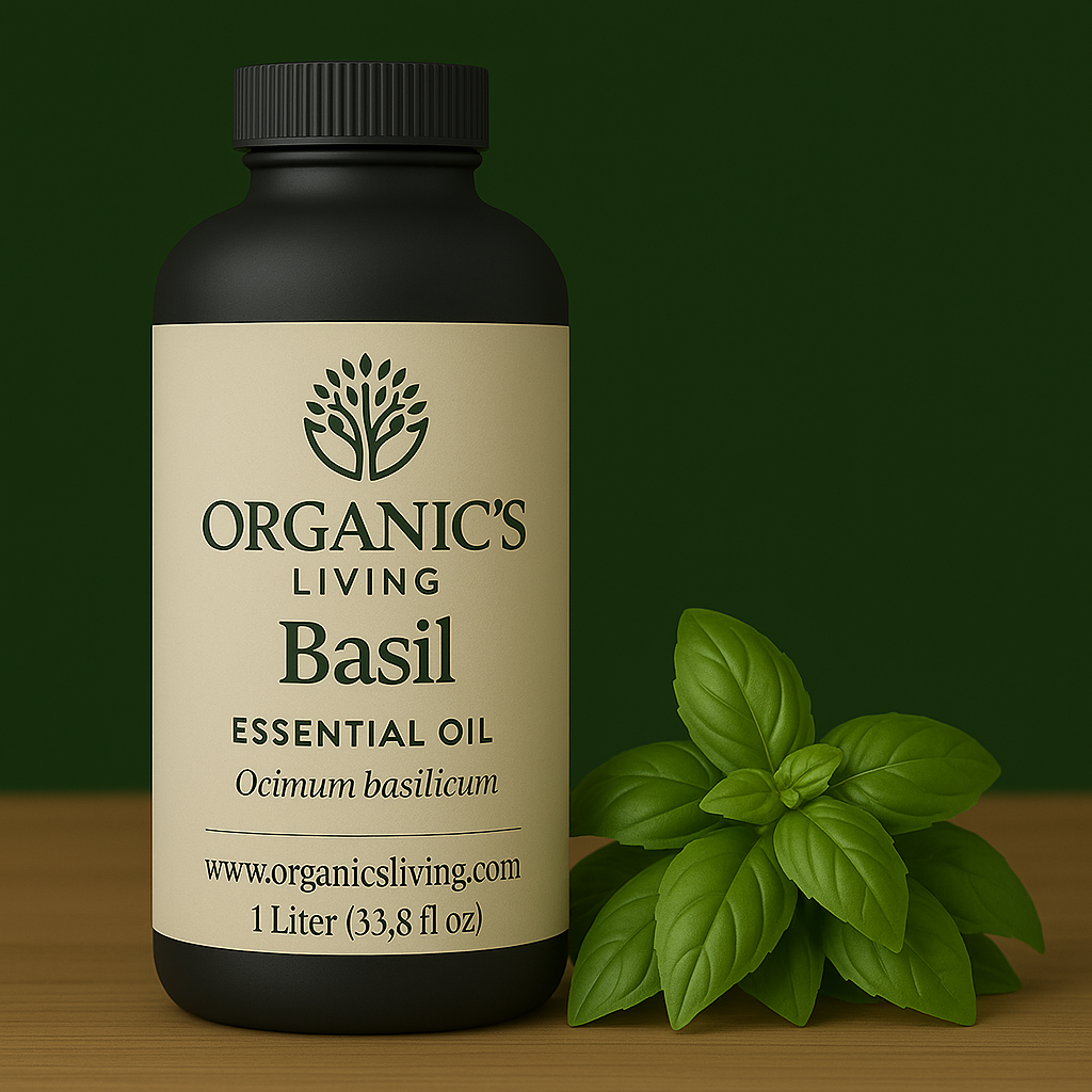 Pure Basil Oil for Focus, Skin Care & Aromatherapy