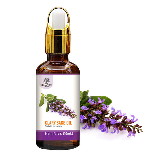Clary Sage Essential Oil Bottle – 100% Pure & Natural | Organic’s Living