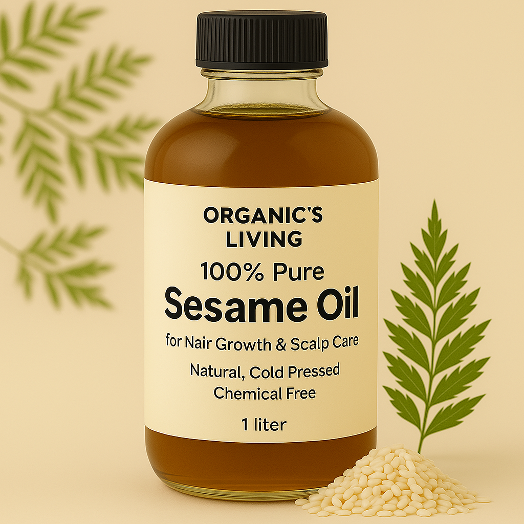 Organic Cold Pressed Sesame Oil – Pure and Natural for Hair & Cooking