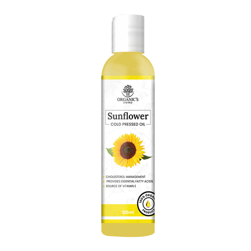 Organic Sunflower Oil for Cooking, Hair & Skin – 100% Pure