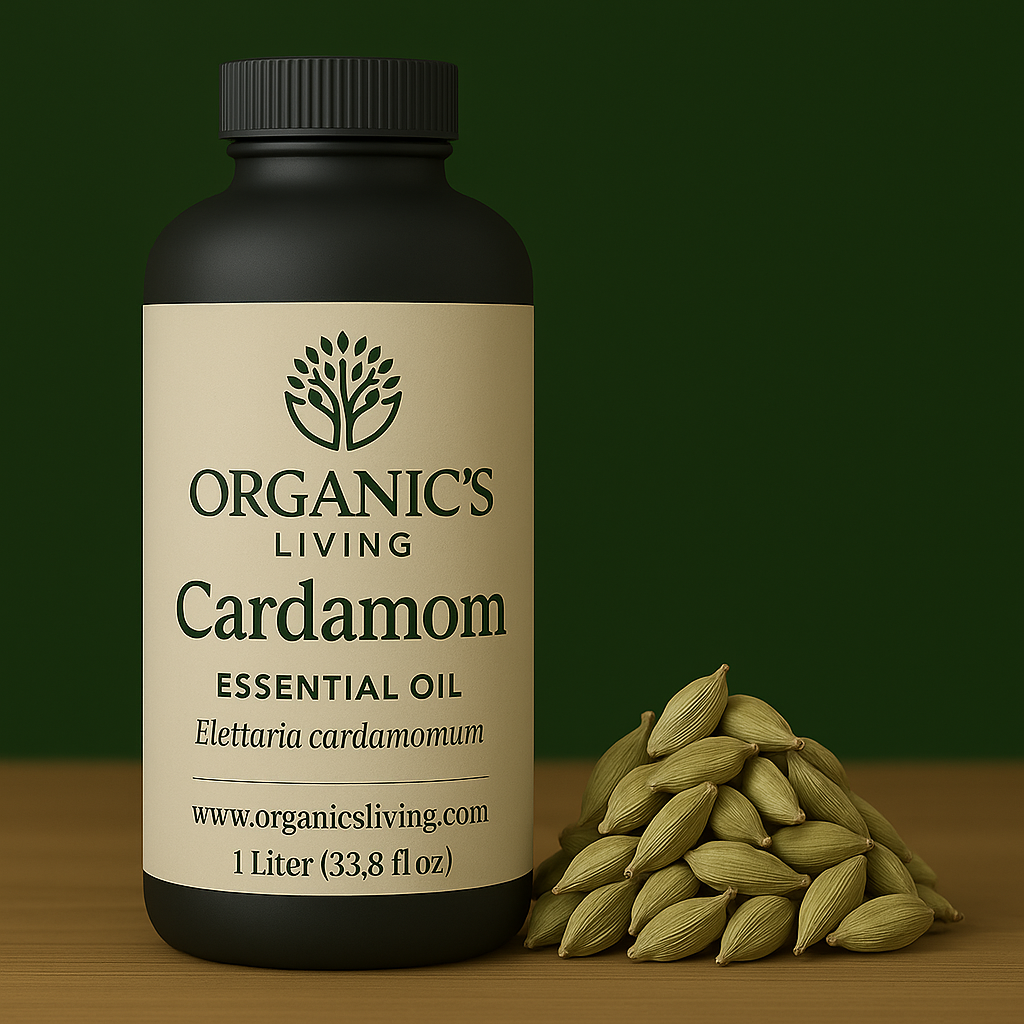 Pure Cardamom Oil for Digestive Support & Aromatherapy